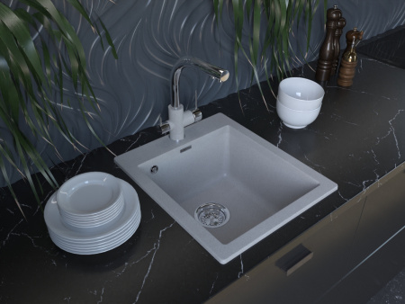 Кухонная мойка Paulmark KANTE 40 PM104249-GR 40х50 цвет серый